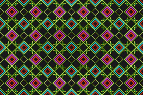 Seamless background with geometric patterns Suitable for destroying fabrics, Stock Illustration