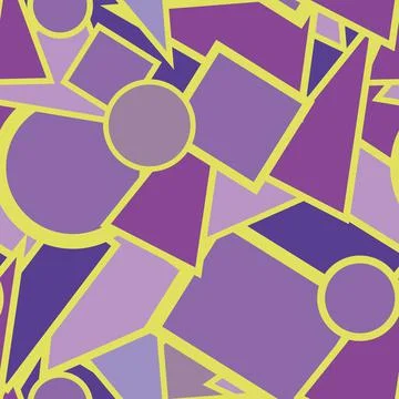 Seamless background with geometric shapes Stock Illustration