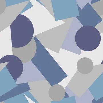 Seamless background with geometric shapes Stock Illustration