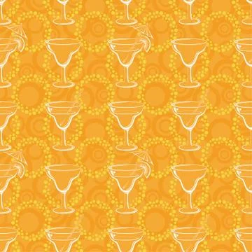 Seamless background, glasses silhouettes Stock Illustration