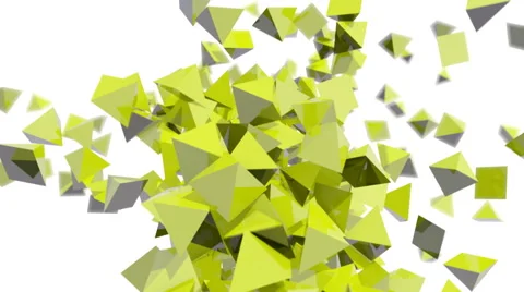 Seamless background of glossy green pyramids in abstract motion (FULL HD) Stockbeeldmateriaal 41473545