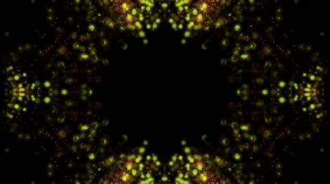 Seamless background of green and red particles in kaleidoscopic style (FULL HD) Stockbeeldmateriaal 55839772