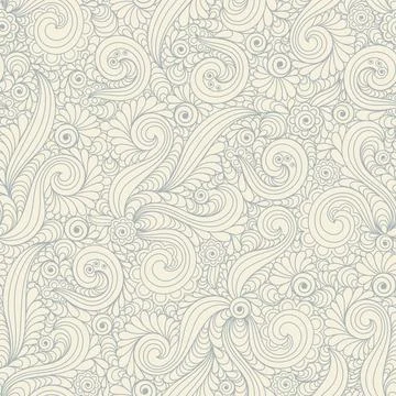 Seamless background Hand drawn  doodle pattern Stock Illustration