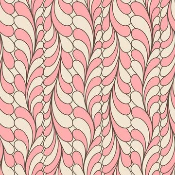 Seamless background Hand drawn  doodle pattern Illustrazione stock