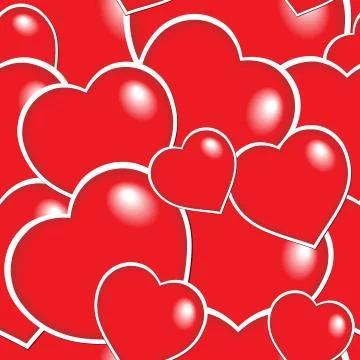 Seamless background with hearts  Stock Illustration