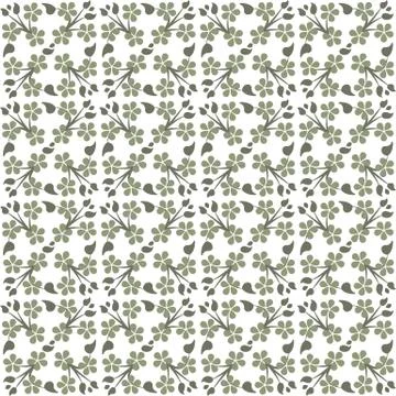 Seamless background image of cross clover green leaf vine Illustrazione stock
