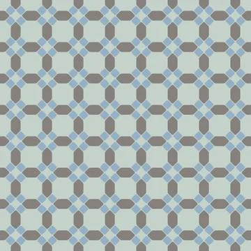 Seamless background image of round corner octagon cross geometry Stock Illustration