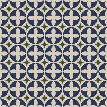 Seamless background image of vintage round diamond geometry pattern. Illustrazione stock