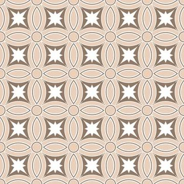 Seamless background image of vintage round cross geometry pattern. Stock Illustration