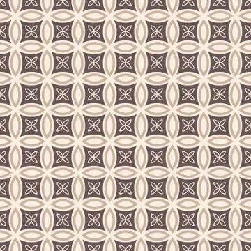 Seamless background image of vintage round cross round geometry pattern. 스톡 일러스트