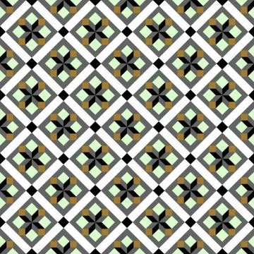 Seamless background image of vintage square geometry pattern. 스톡 일러스트