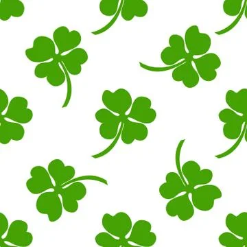 Seamless background, Irish clover Stock Illustration