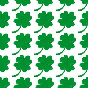 Seamless background, Irish clover Stock Illustration