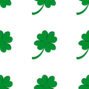 Seamless background, Irish clover Stock Illustration