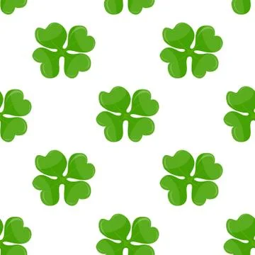 Seamless background, Irish clover Stock Illustration
