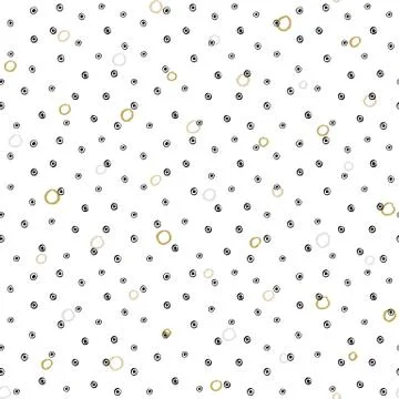 Seamless background with irregular dots, spots and circles. Dry brush and ink 库存插图