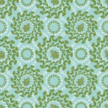Seamless background with leaves Stock Illustration