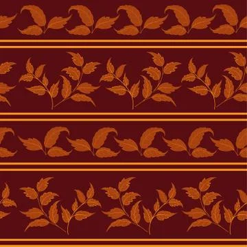 Seamless background with leaves Stock Illustration