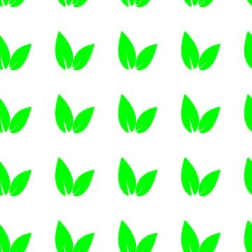 Seamless background with leaves vector 스톡 일러스트