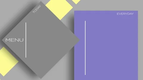 Seamless background loop for digital menu modern cafe neutrals Stockbeeldmateriaal 121093786