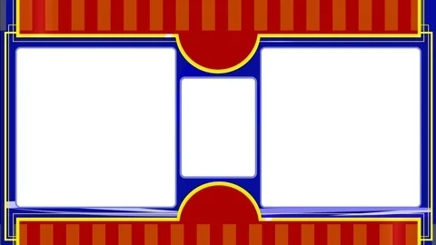 Seamless background loop for digital menu for take away with three panels in Stock Footage 121094728