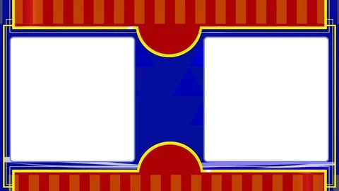 Seamless background loop for digital menu for take away with two text panels Stockbeeldmateriaal 121094750