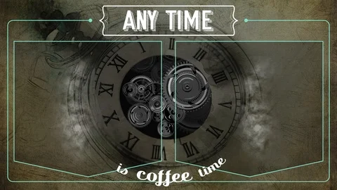 Seamless background loop for digital menu for coffee shop Stock Footage 121095416