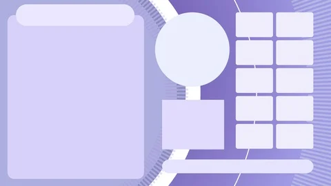 Seamless background loop for digital signage with multiple text blocks light Stockbeeldmateriaal 121093450