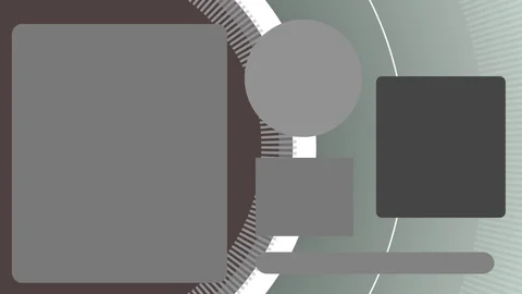 Seamless background loop for digital signage with mixed text blocks gray Stockbeeldmateriaal 121093646