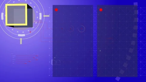 Seamless background loop for digital signage two text boxes Stockbeeldmateriaal 121093723