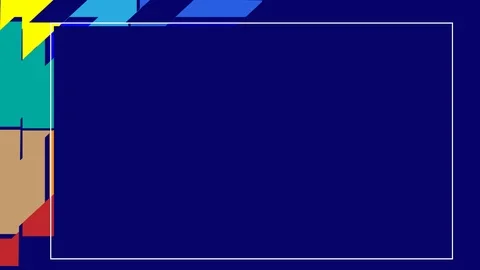 Seamless background loop for digital signage colorful single text panel Stockbeeldmateriaal 121093744