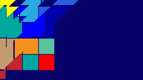 Seamless background loop for digital signage colorful clear Stockbeeldmateriaal 121093747