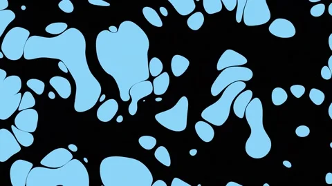 Seamless  background for loop playback. Black-blue iridescent liquid. Video stock 228859438