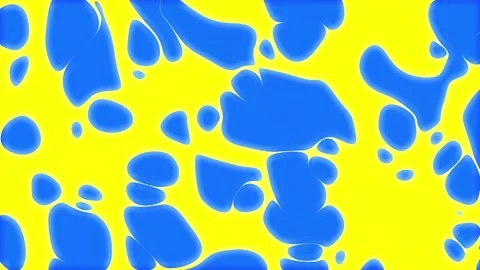 Seamless  background for loop playback. Blue-yellow iridescent neon liquid. Video stock 230874586