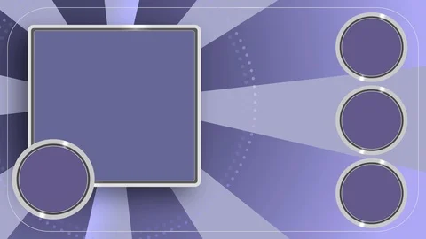 Seamless background loop for product promotion with one block and four circle Stock Footage 121094258