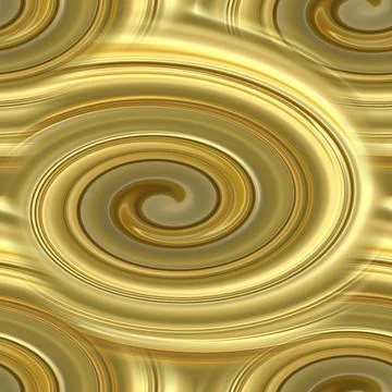 Seamless background made of liquid gold. A swirl of golden liquid. Stock Illustration