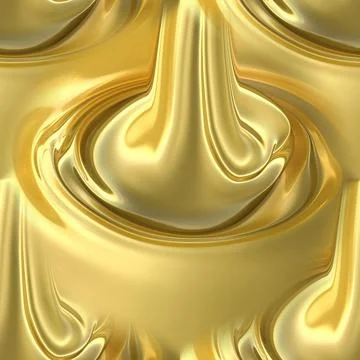 Seamless background made of liquid gold.  Stock Illustration