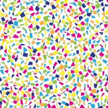 Seamless background with many colorfull tiny pieces confetti Stock Illustration