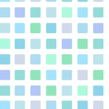 A seamless background of many multi-colored squares. Stock Illustration