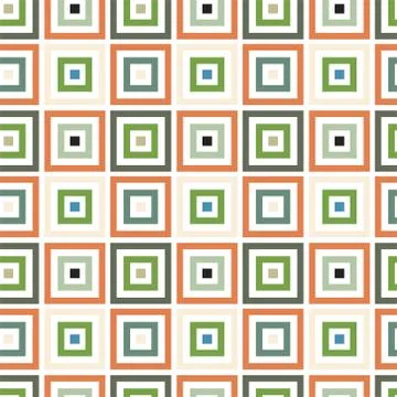 A seamless background of many multi-colored squares. Stock Illustration