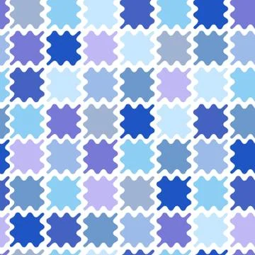 A seamless background of many multi-colored squares. Stock Illustration