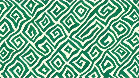 Seamless background in nature style green. Vintage animation. Geometric Stock Footage 220123746