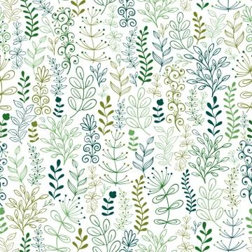 Seamless background  nature style. Illustrazione stock