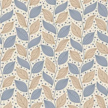 Seamless background in nature style Stock Illustration
