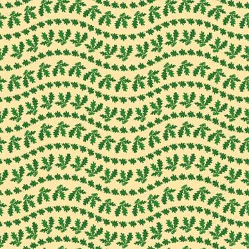 Seamless background, oak leaves Stock Illustration