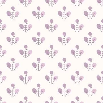 Seamless background with organic nature elements. Elegant minimal-style flo.. Illustrazione stock