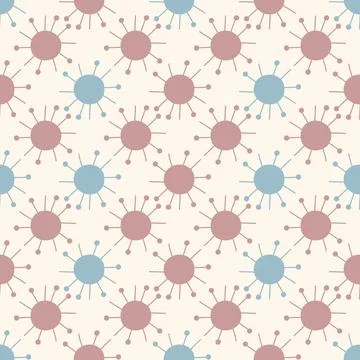 Seamless background with organic nature elements. Elegant minimal-style flo.. Illustrazione stock