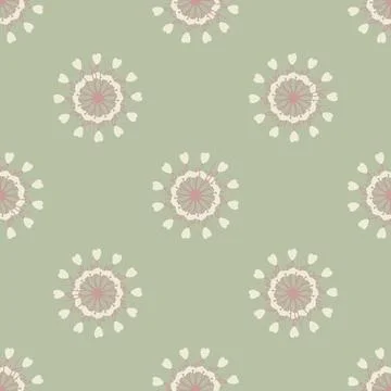 Seamless background with organic nature elements. Elegant minimal-style flo.. Illustrazione stock