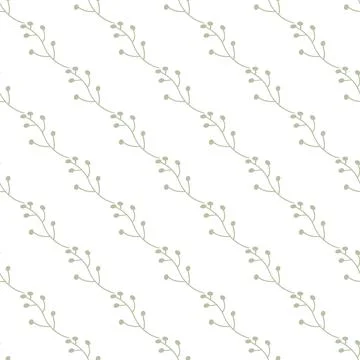 Seamless background with organic nature elements. Elegant minimal-style flo.. Illustrazione stock