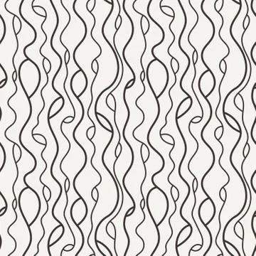 Seamless background of overlapping striped circles Stock Illustration